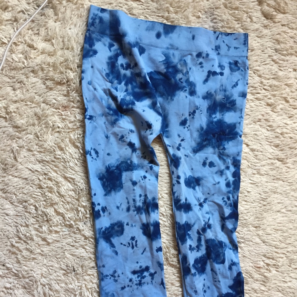 Cool Tie-Dye Blue Leggings